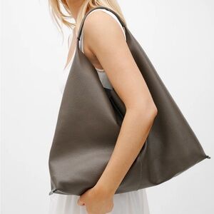 Marcella NYC Kelly Tote in Terra Pebble